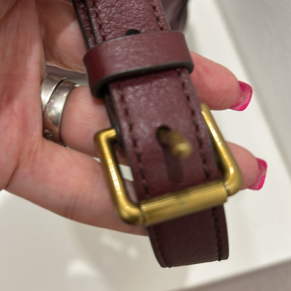 Fossil Emerson Leather Satchel, Double Handle Crossbody Bag - Picture 5 of 17